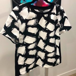 Black and white scuba top.